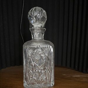 Vintage Elegant Clear Crystal Decanter